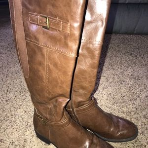 tall brown boots